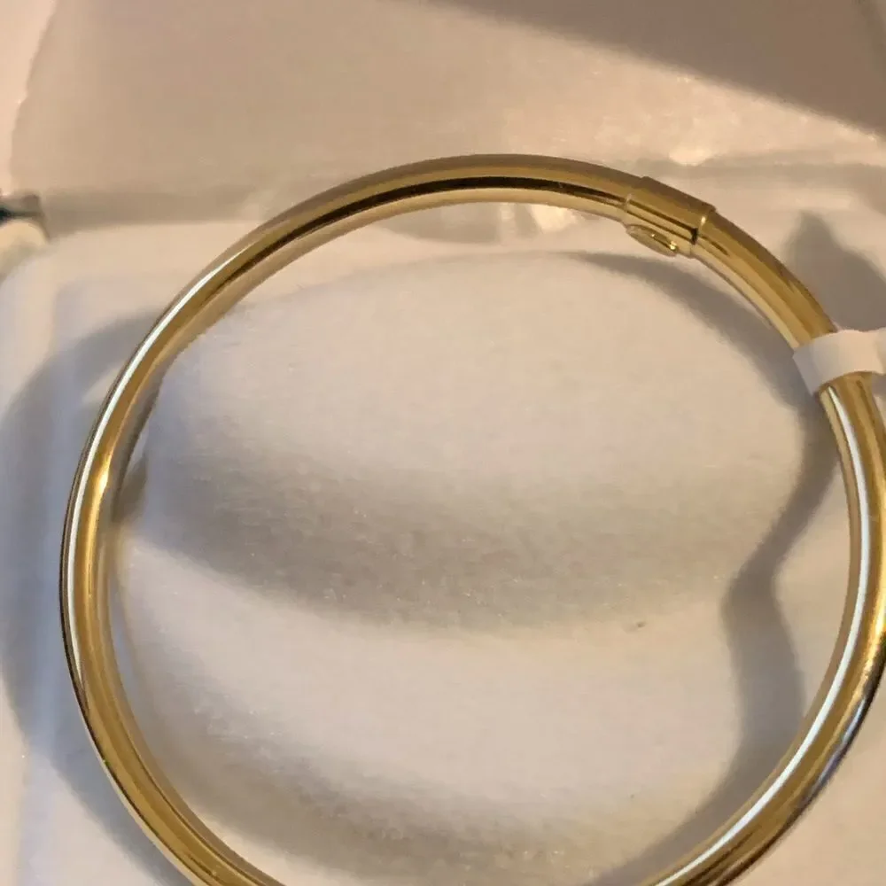 Madi K 14K Yellow Gold Baby Slip-On Bangle Bracelet – 5” circumference